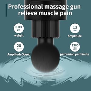 LYHOME Massage Gun with Heat Deep Tissue Back Massager Neck Massager for Pain Relief,Muscle Percussion Massage Gun, Birthday Gifts for Men Women Dad him Handheld Message Gun with 7Heads&Silent