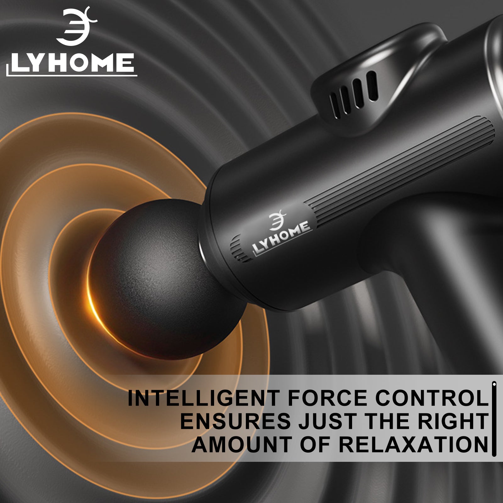 LYHOME Super Mini Massage Gun Deep Tissue, Handheld Muscle Massager with 4 Heads, Percussion Travel Size Massager Gun FSA Eligible for Men Women Back Relief, Quiet for Home, Gym, Office, HSA, Black
